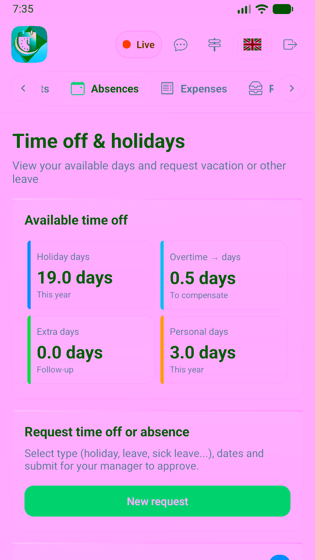 Plan shifts and manage absences easily.