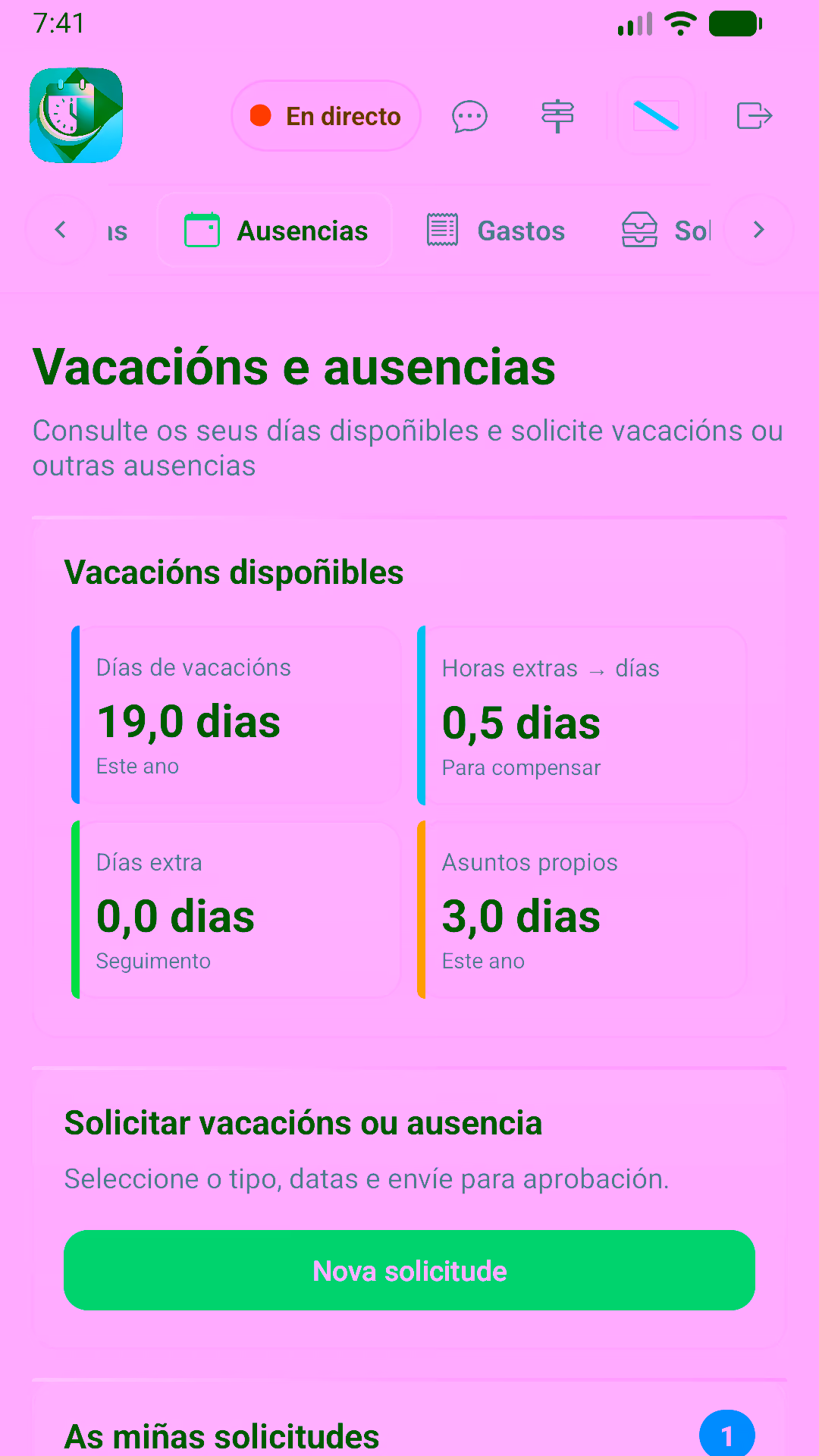 Planifica quendas e xestiona ausencias facilmente.